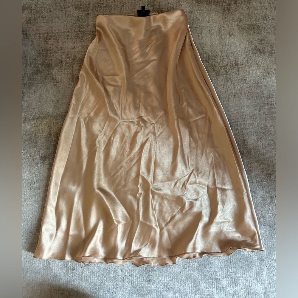 Nicole Miller gold midi skirt